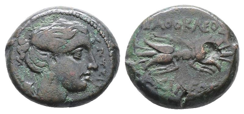 Sicily, Syracuse. Agathokles (317-289 Bc). Æ Litra (20mm, 7.95g).