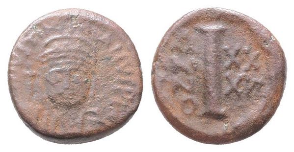 Justinian I (527-565). Æ 10 Nummi (15mm, 3.28g).