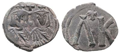 Leo V And Constantine (813-820). Æ 20 Nummi (20mm, 2.87g).