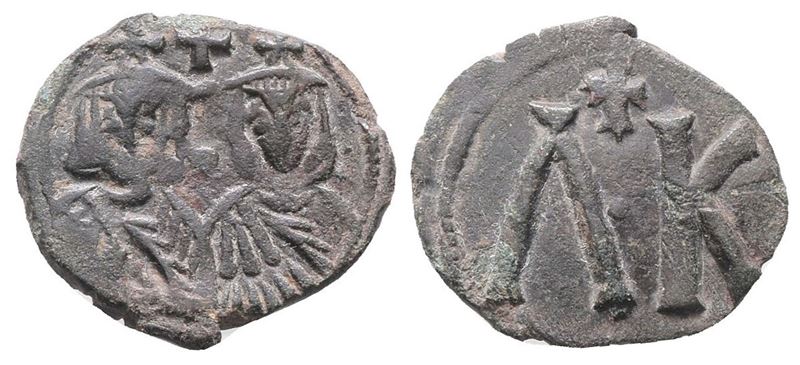 Leo V And Constantine (813-820). Æ 20 Nummi (20mm, 2.87g).