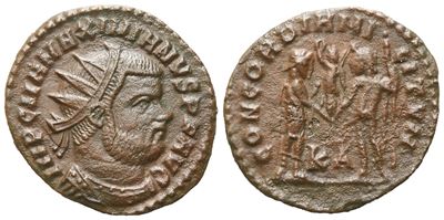 Maximianus (295-299), Antoninianus, Cyzicus, 296; Æ (3,34 G; 21,5 MM; 6 H)