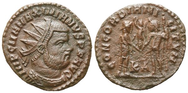 Maximianus (295-299), Antoninianus, Cyzicus, 296; Æ (3,34 g; 21,5 mm; 6 h)