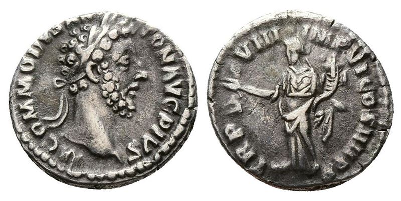 Commodus (177-192). Ar Denarius (17mm, 2.96g).