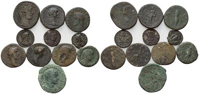 Lot Of 11 Æ Coins To Be Catalogued. Lot Sold As Is, No Returns.