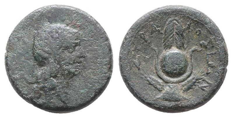 Sicily, Syracuse. Roman Rule, 2nd Century Bc. Æ (19mm, 6.49g).