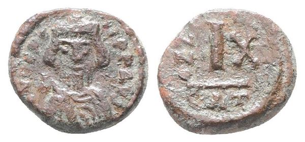 Heraclius (610-641). Æ 10 Nummi (14mm, 2.53g).