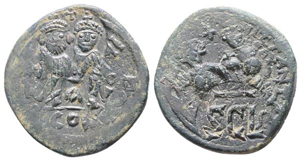 Heraclius (610-641). Æ 40 Nummi (30mm, 12.78g).