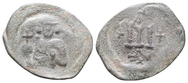 Justinian II (Second reign, 705-711). Æ 40 Nummi (29mm, 3.90g).  - Auction Greek, Roman, Byzantine Coins - Bertolami Fine Art - Prague