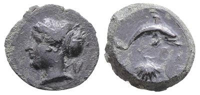 Sicily, Syracuse, C. 415-405 Bc. Æ Hemilitron (18mm, 3.48g).