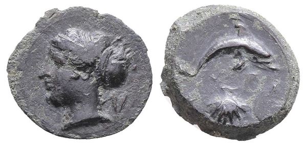 Sicily, Syracuse, c. 415-405 BC. Æ Hemilitron (18mm, 3.48g).