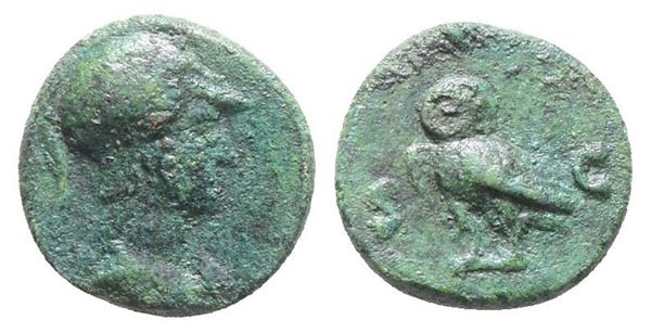 Anonymous, time of Domitian to Antoninus Pius, 81-161. Æ Quadrans (13mm, 2.42g).