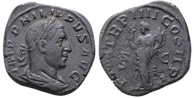 Philip i (244-249). Æ Sestertius (28mm, 15.78g).