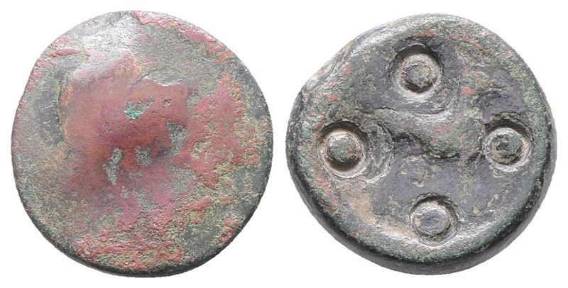 Sicily, Segesta, C. 410-400 Bc. Æ Trias (20mm, 7.30g).