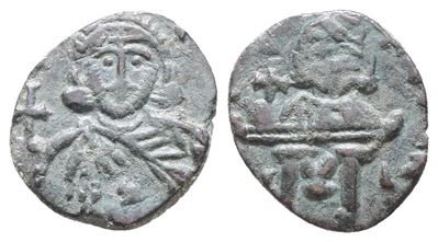 Leo III And Constantine V (717-741). Æ 40 Nummi (19mm, 2.93g).