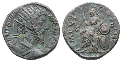 Marcus Aurelius (161-180). Æ Dupondius (25mm, 10.01g).
