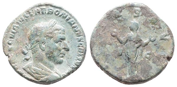 Trebonianus Gallus (251-253). Æ Sestertius (28mm, 17.97g).