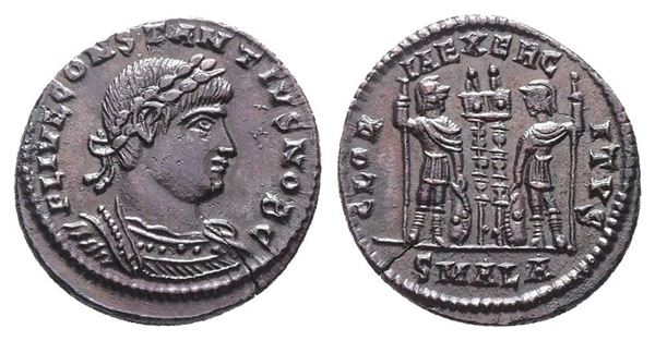 Constantius II (Caesar, 324-337). Æ Follis (18mm, 2.44g).  - Auction Greek, Roman, Byzantine Coins - Bertolami Fine Art - Prague