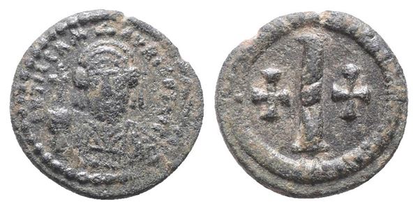 Tiberius II (578-582). Æ 10 Nummi (17mm, 3.02g).