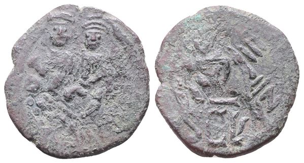 Heraclius (610-641). Æ 40 Nummi (30mm, 10.03gg).