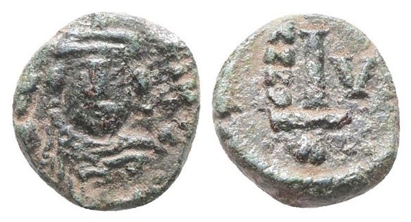 Heraclius (610-641). Æ 10 Nummi (14mm, 2.91g).  - Auction Greek, Roman, Byzantine Coins - Bertolami Fine Art - Prague