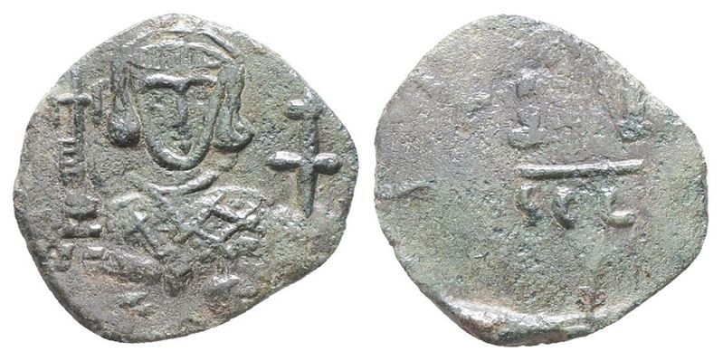Justinian II (second Reign, 705-711). Æ 40 Nummi (17mm, 2.64g).