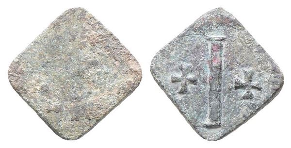 Tiberius II (578-582). Æ 10 Nummi (12mm, 1.38g).  - Auction Greek, Roman, Byzantine Coins - Bertolami Fine Art - Prague