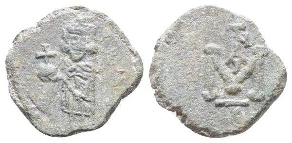 Justinian II (First reign, 685-695). Æ 40 Nummi (22mm, 6.46g).