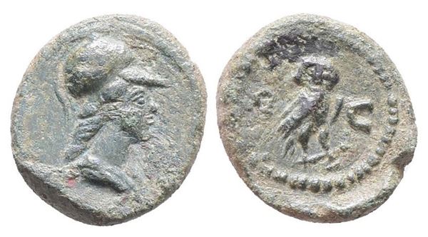 Anonymous, time of Domitian to Antoninus Pius, 81-161. Æ Quadrans (15mm, 3.17g).