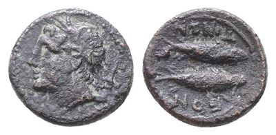 Sicily, Leontinoi, C. 210-200 Bc. Æ Tetras (12mm, 1.61g).