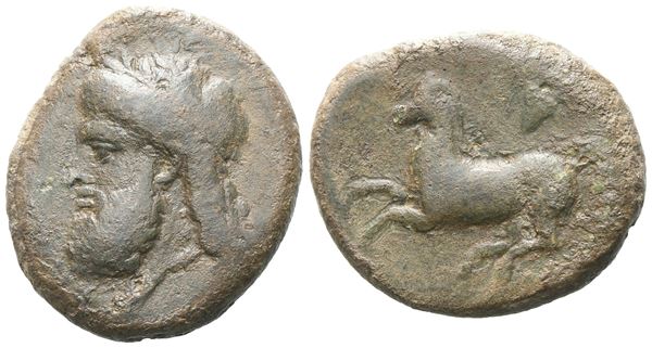 Sicily, Alaisa Archonidea, c. 339-317 BC. Æ (25 mm, 13.31 g).