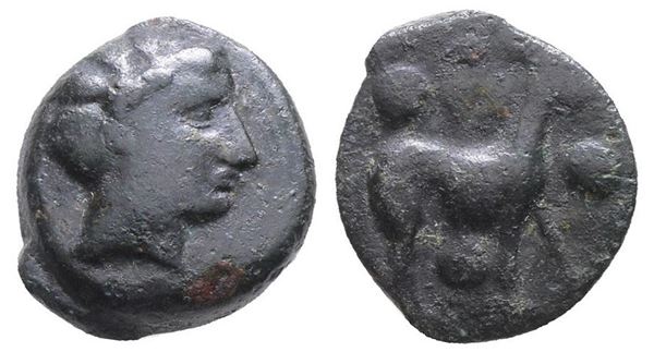 Sicily, Segesta, c. 410-400 BC. Æ Tetras (16mm, 3.88g).  - Auction Greek, Roman, Byzantine Coins - Bertolami Fine Art - Prague