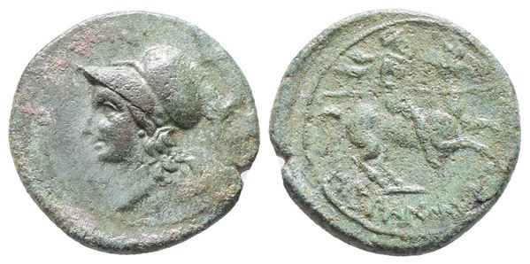 Sicily, Morgantina, The Hispani, c. 2nd century BC. Æ (23mm, 6.64g).