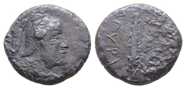 Sicily, Agyrion, c. 317-280 BC. Æ Tetras (19mm, 6.19g).  - Auction Greek, Roman, Byzantine Coins - Bertolami Fine Art - Prague