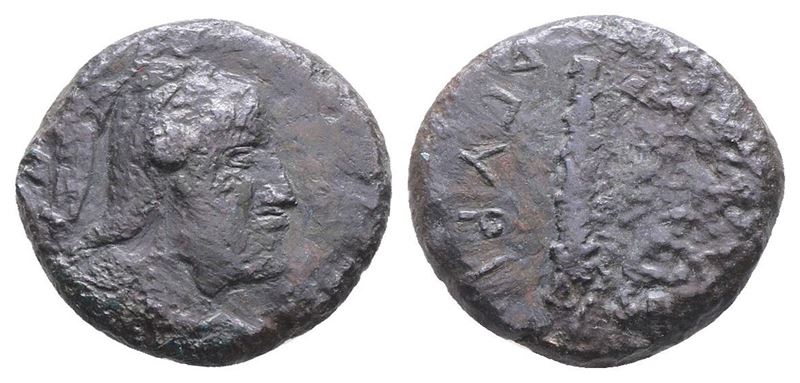 Sicily, Agyrion, c. 317-280 BC. Æ Tetras (19mm, 6.19g).