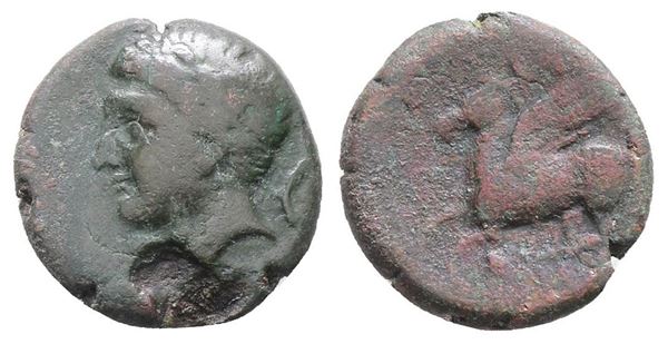 Sicily, Panormos as Ziz, c. 336-330 BC. Æ (18mm, 5.47g).