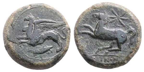 Sicily, "Kainon", c. 360-340 BC. Æ (21mm, 9.62g).