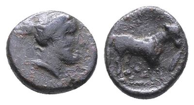 Sicily, Nakona, C. Late 5th Century Bc. Æ (13mm, 1.82g).