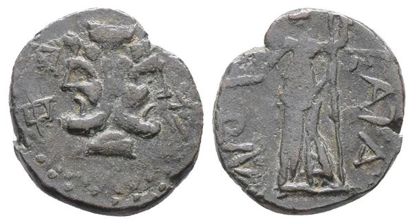 Sicily, Katane, c. 2nd century BC. Æ (22mm, 6.89g).