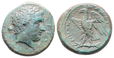 Sicily, Messana. The Mamertinoi, 275-264 Bc. Æ Quadruple Unit (27mm, 15.66g).