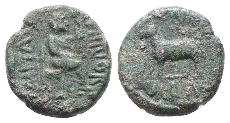 Sicily, Panormos, Time Of Tiberius, C. Ad 15-16. Æ (17mm, 4.67g).
