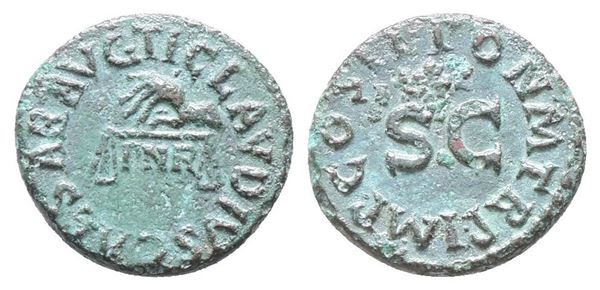 Claudius (41-54). Æ Quadrans (17mm, 2.72g).