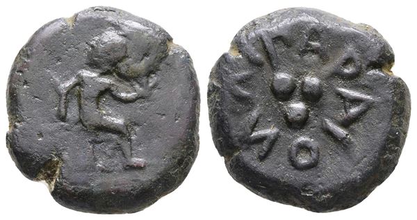 Islands of Sicily, Lipara, c. 420-400 BC. Æ Tetras or Trionkion (19 mm, 6.38 g).