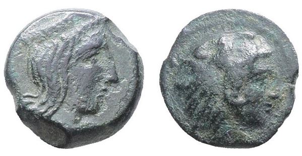 Sicily, Himera as Thermai Himerensis, late 4th - early 3rd century BC. Æ (14mm, 2.80g).