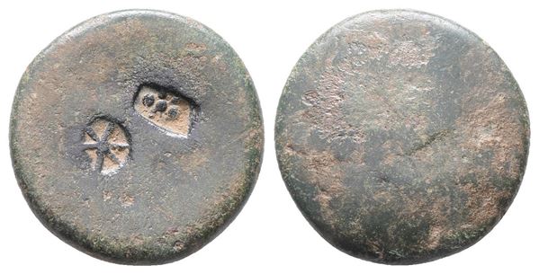 Uncertain countermarked Æ (25mm, 12.18g).  - Auction Greek, Roman, Byzantine Coins - Bertolami Fine Art - Prague