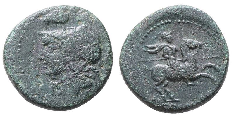 Sicily, Morgantina, The Hispani, C. 2nd Century Bc. Æ (20mm, 5.63g).