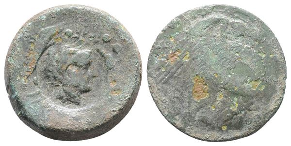 Sicily, Akragas, c. 415-406 BC. Æ Hemilitron (28mm, 13.73g).