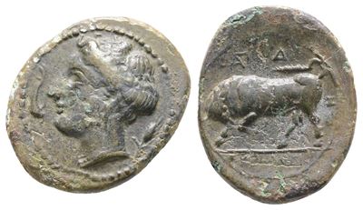 Sicily, Syracuse. Agathokles (317-289 Bc). Æ (18 MM, 2.80 G).