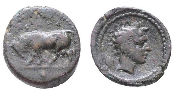 Sicily, Gela, c. 420-405 BC. Æ Onkia (12mm, 1.29g).