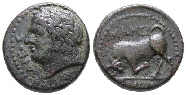 Sicily, Messana. The Mamertinoi, c. 275-264 BC. Æ Double Double (21.5 mm, 8.90 g).