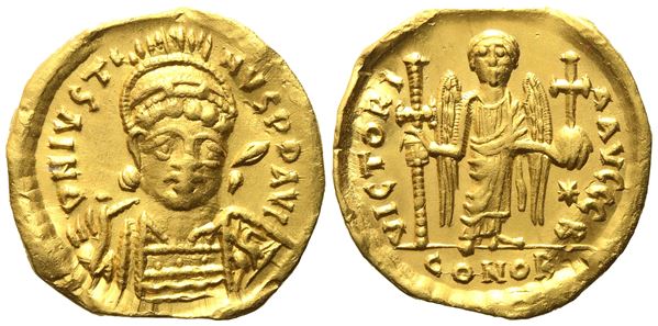 Justin I (518-527), Solidus; AV (3,97 g; 18,9 mm)